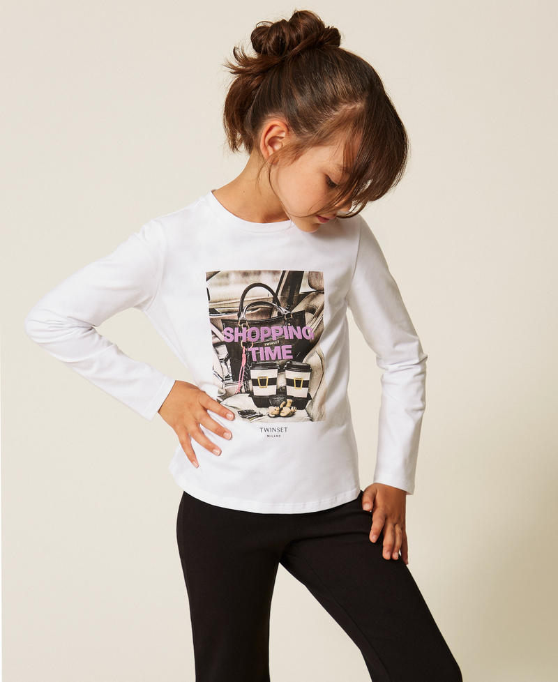 T-shirt regular avec imprim&eacute;