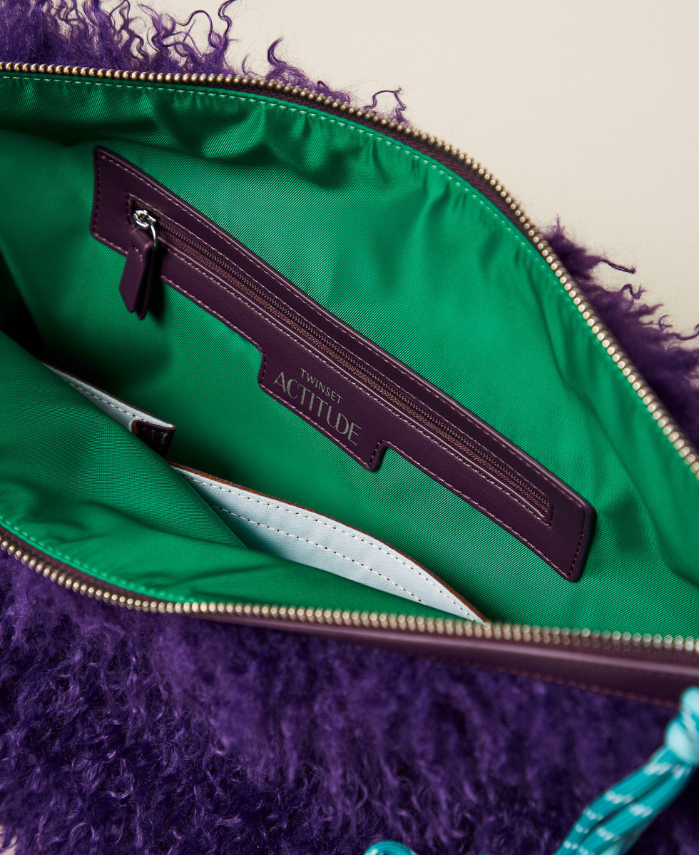 Pochette MYFO en fausse fourrure Violet &laquo;&nbsp;Royal Violet&nbsp;&raquo; Femme 252AQ8010_06262_04