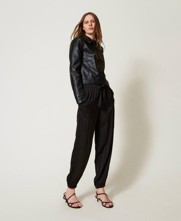 Satin joggers