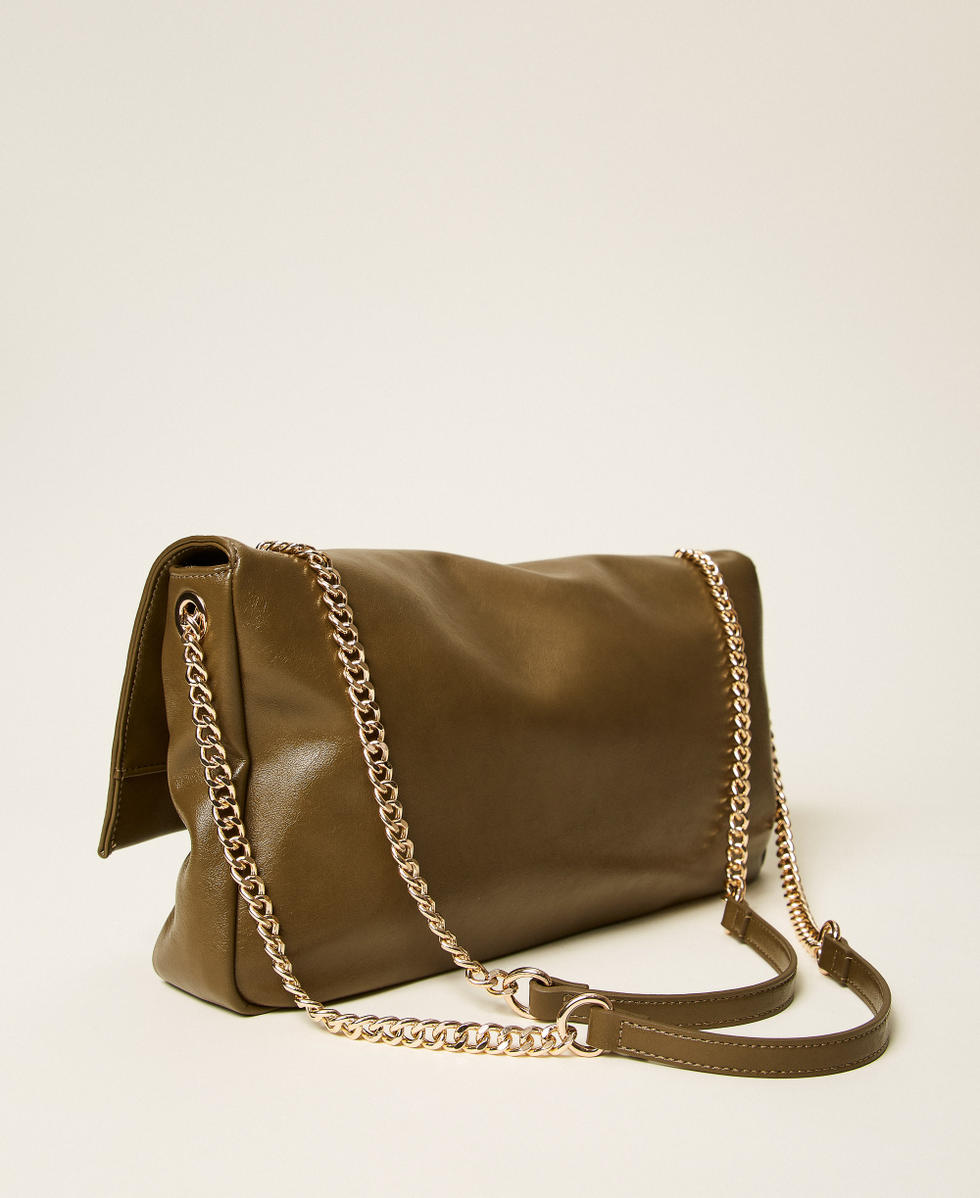 Bolso bandolera suave con Oval T Verde haya Mujer 252TD8120_12537_03