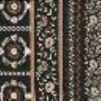 Langes Kleid aus Musselin mit Lochstickerei Multicolor Schwarz/Off White/&ldquo;Hazelnut&ldquo;-Braun Frau 13324_C