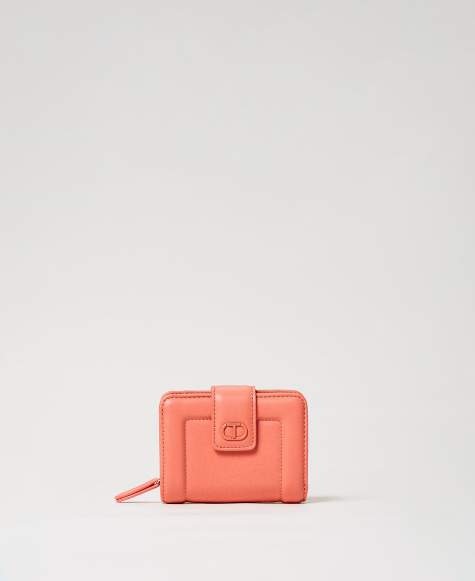 Zip around wallet with Oval T Coralline Woman 251TB7236_12141_01