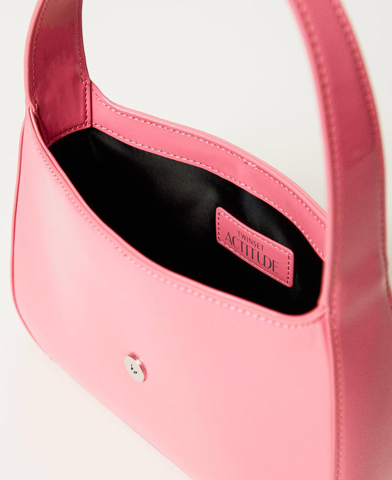 Faux patent leather hobo bag Tender Pink Pink Woman 251AA7010_00619_04