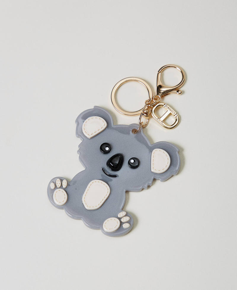 Koala-Schlüsselanhänger mit Oval T "Light Ash"-Grau Frau 251TH7013_12147_01