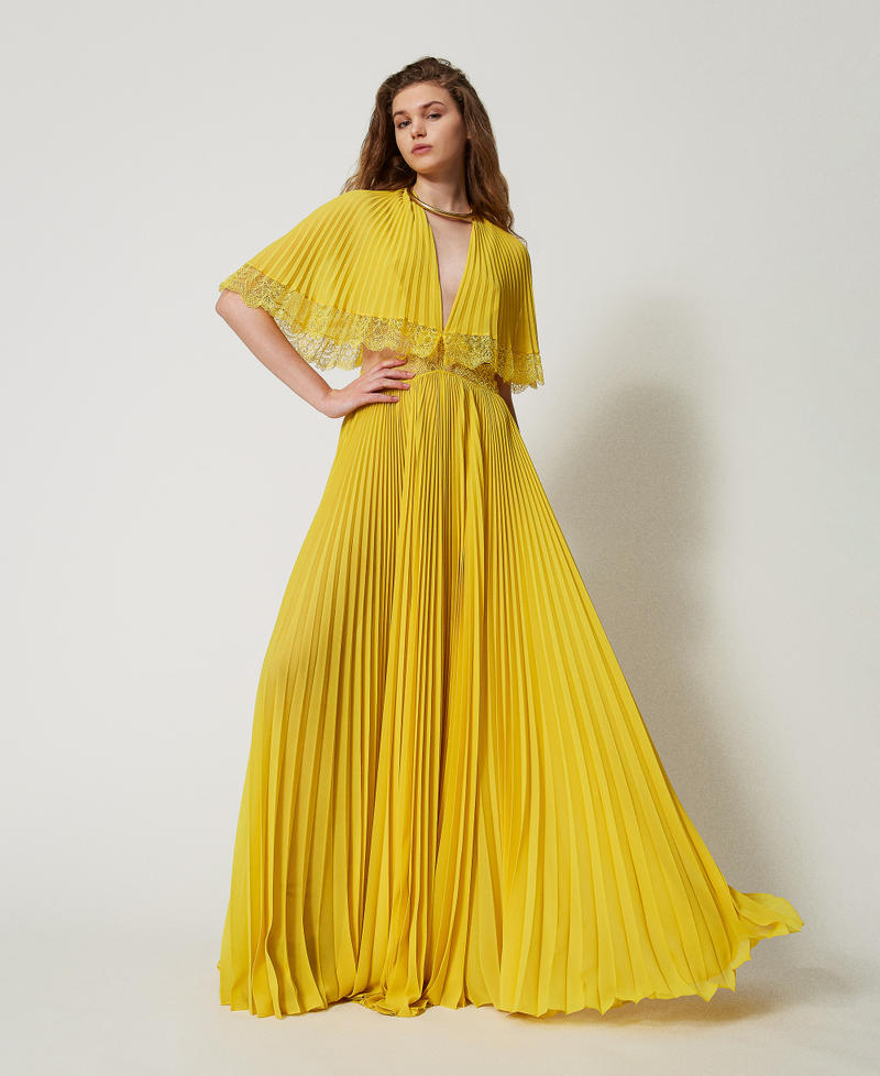 【⁂Citrine⁂ 】 LADY LACE PLEATS DRESS 251TS2170_10786_01?quality=