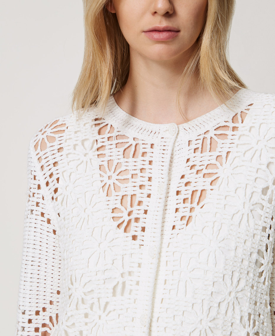 Floral crochet jacket White Snow Woman 251TT3200_00282_04