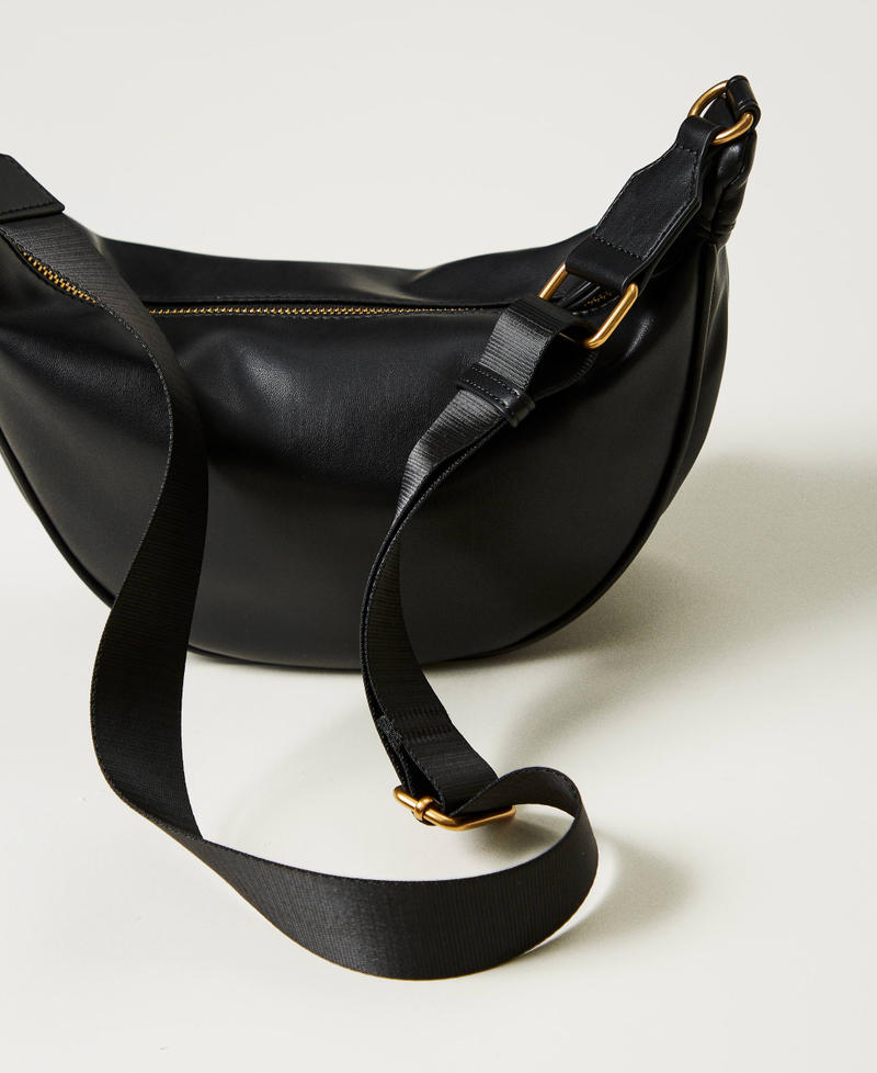 Crescent bag with logo Black Woman 251LL8ABB_00006_03