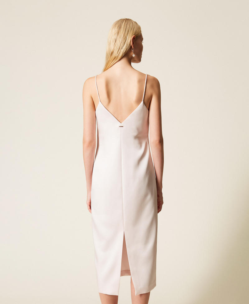 Robe longue en satin duchesse Sable Rose Femme 261TP2416_00570_03