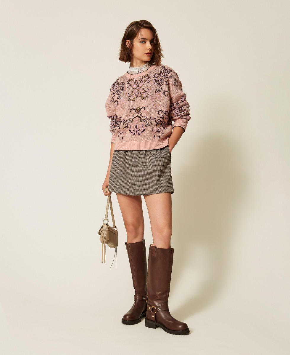 Pull en laine m&eacute;lang&eacute;e jacquard Jacquard Peachy Keen Femme 262TP3483_13951_01