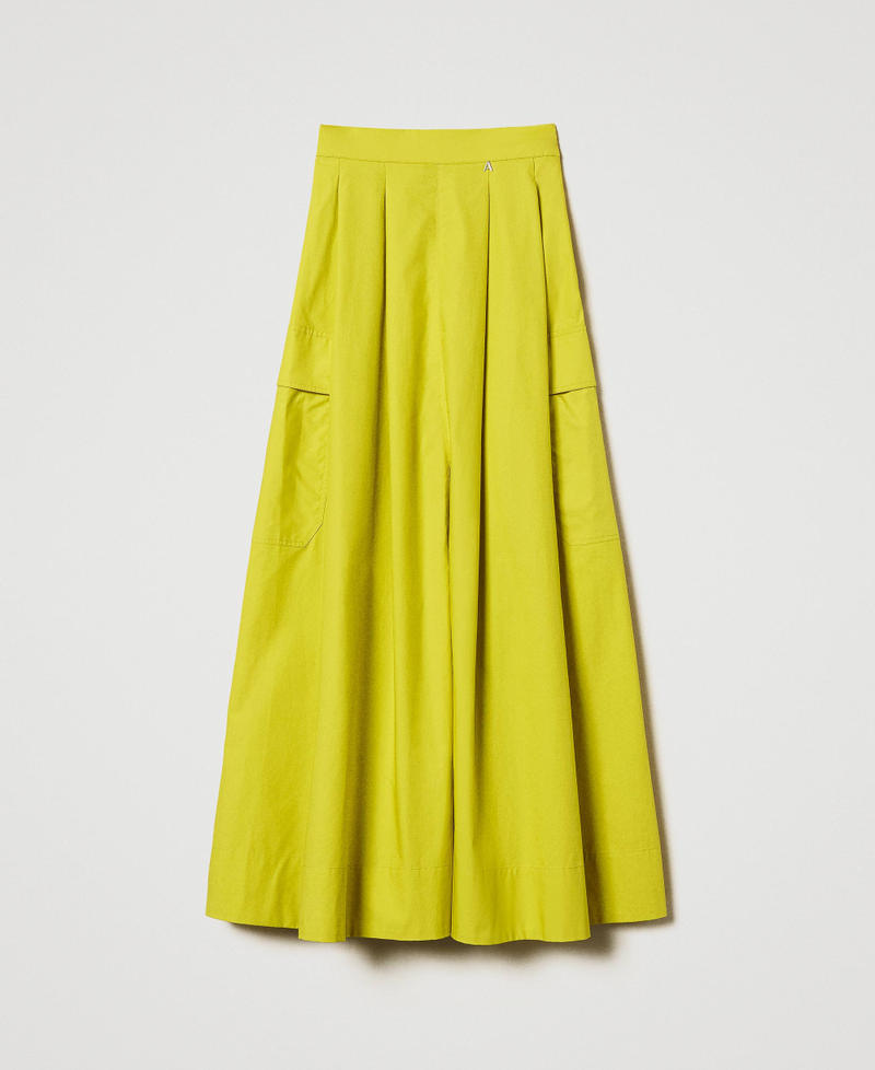 Gonna lunga in popeline con pieghe Citronelle Donna 251AP2307_00910_0S