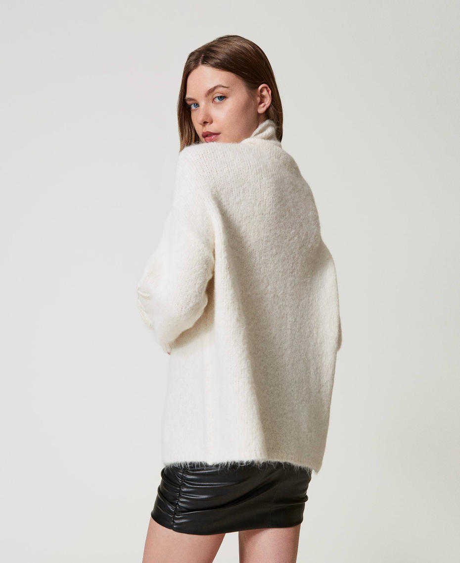 MYFO alpaca blend jumper White Snow Woman 242AQ3410_00282_04