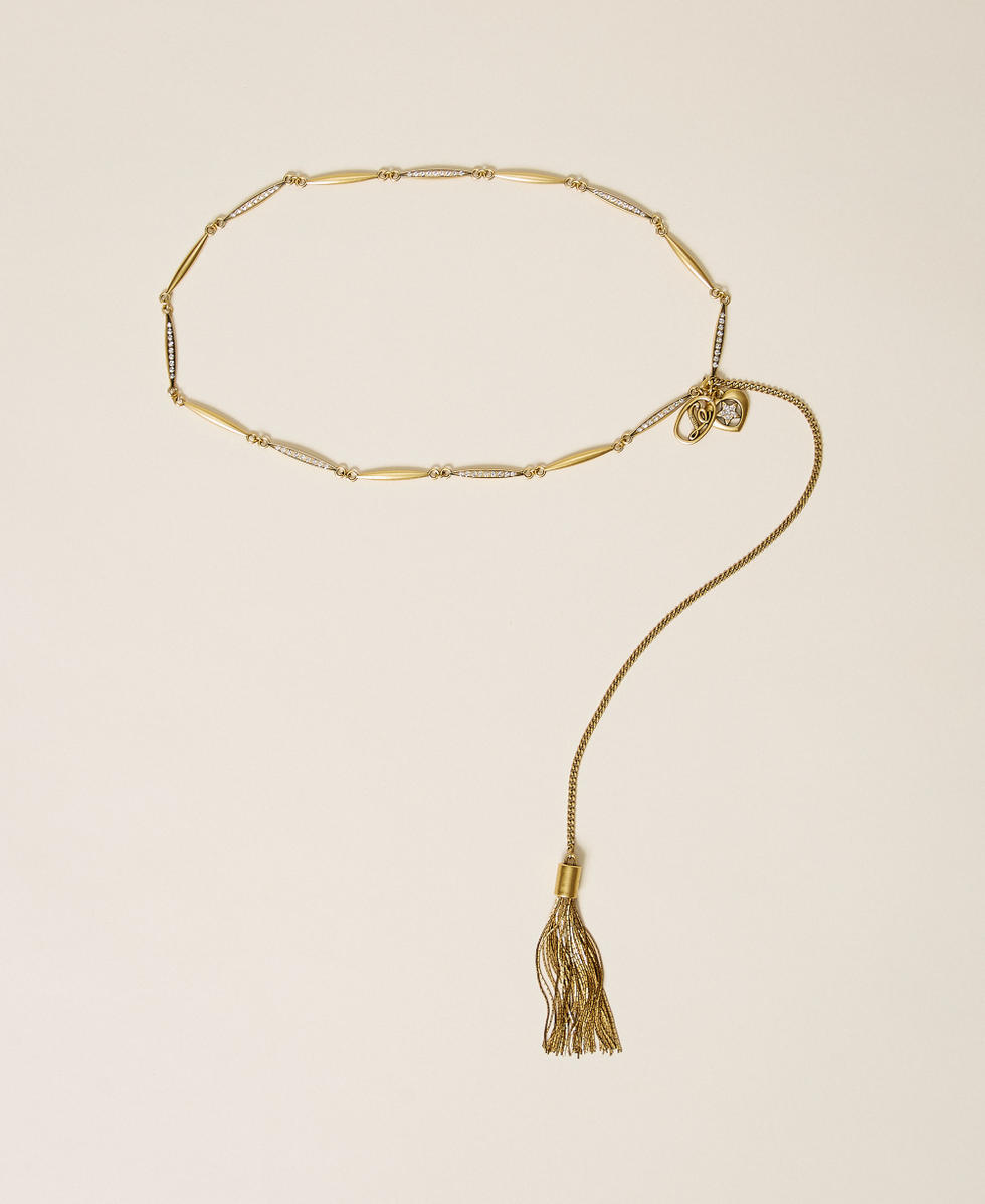 Cintura gioiello con nappa pendente Natural Old Gold Donna 262TO5680_13015_01