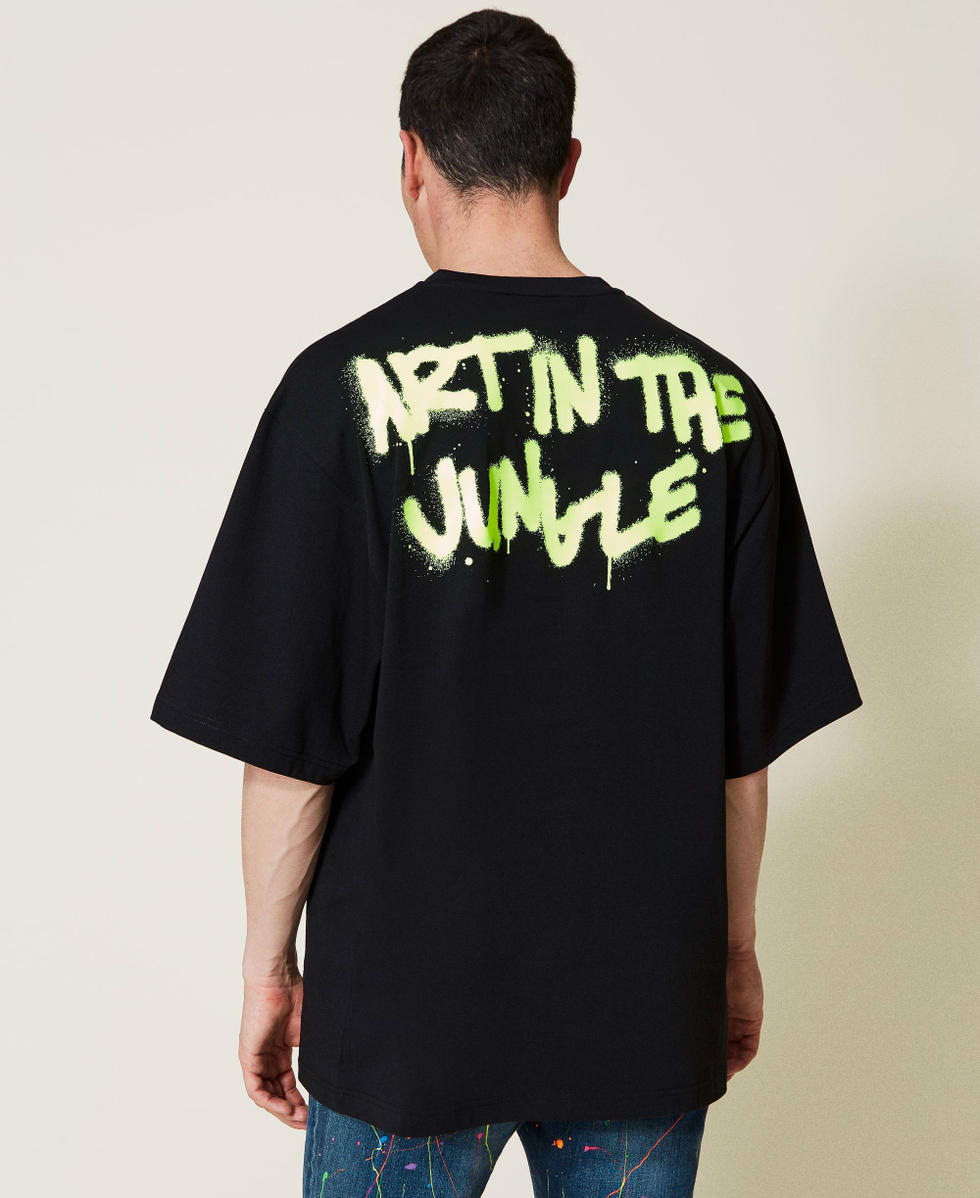 Camiseta Myfo con estampado de cebra