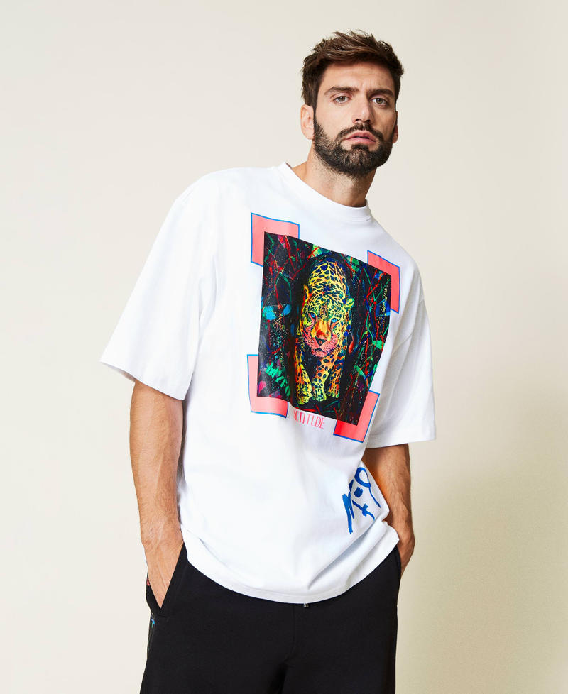 Myfo t-shirt with cheetah print