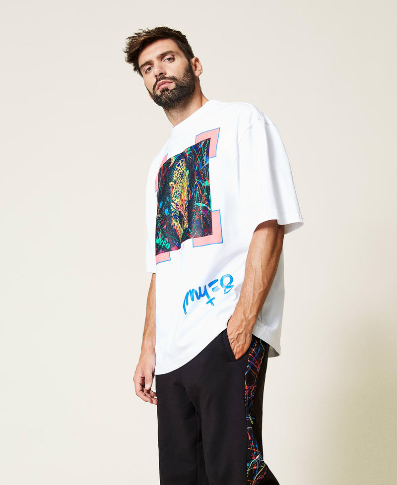 Myfo t-shirt with cheetah print