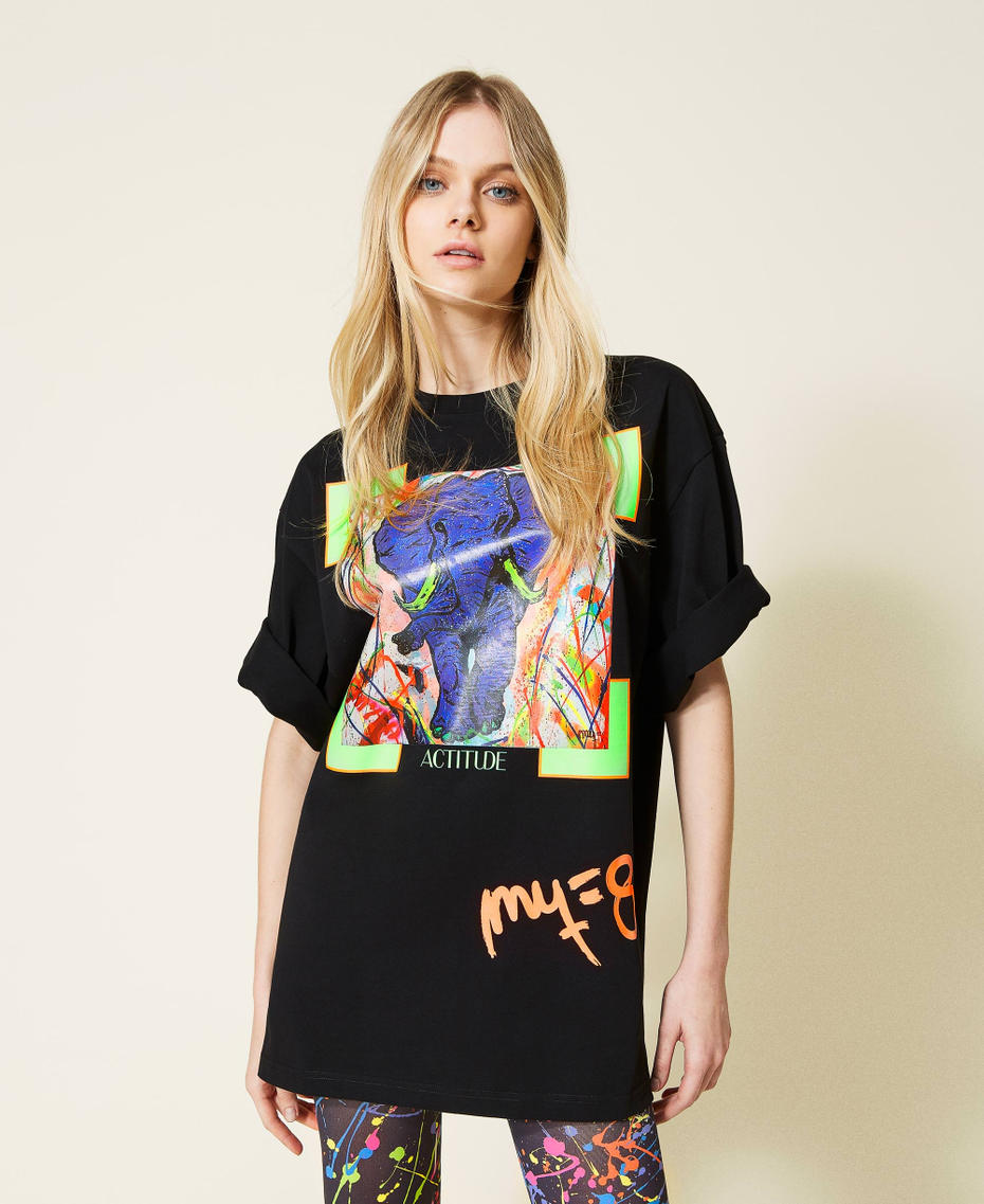 Myfo t-shirt with elephant print