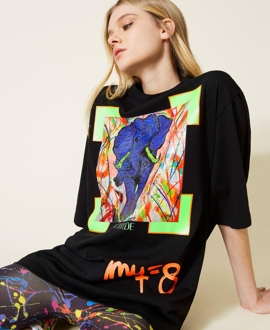 Myfo t-shirt with elephant print