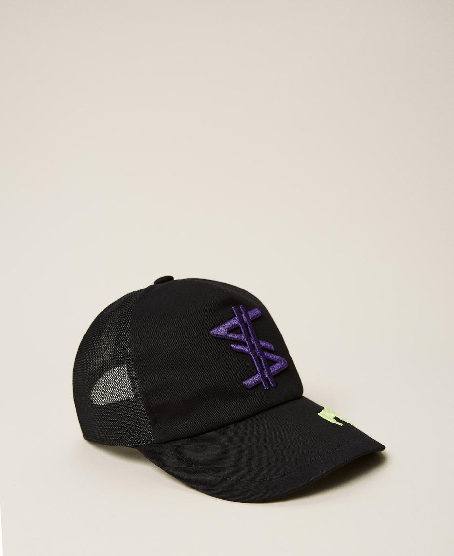 Cappello da baseball MYFO con monogram Nero Unisex 999AQ4100-02