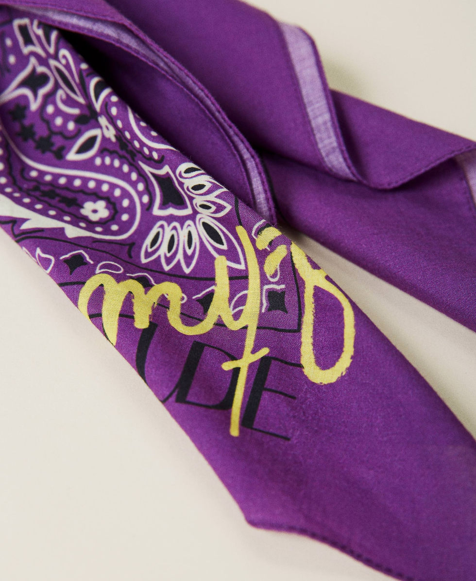 Bandana MYFO avec imprim&eacute; exclusif Imprim&eacute; Bandana Violet Unisexe 999AQ4110-03