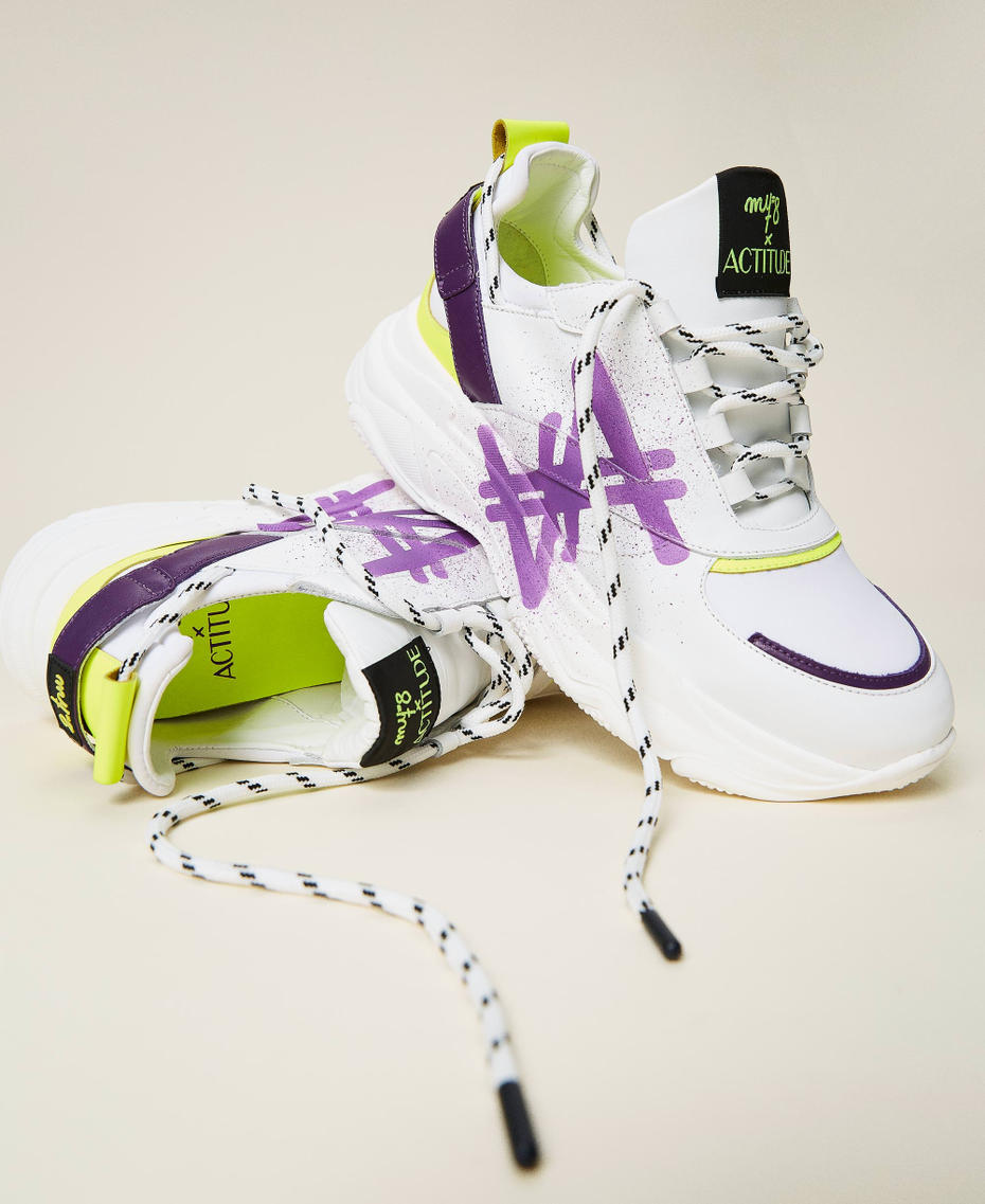 Leder-Sneakers von MYFO Weiß Unisex 999AQP150-01