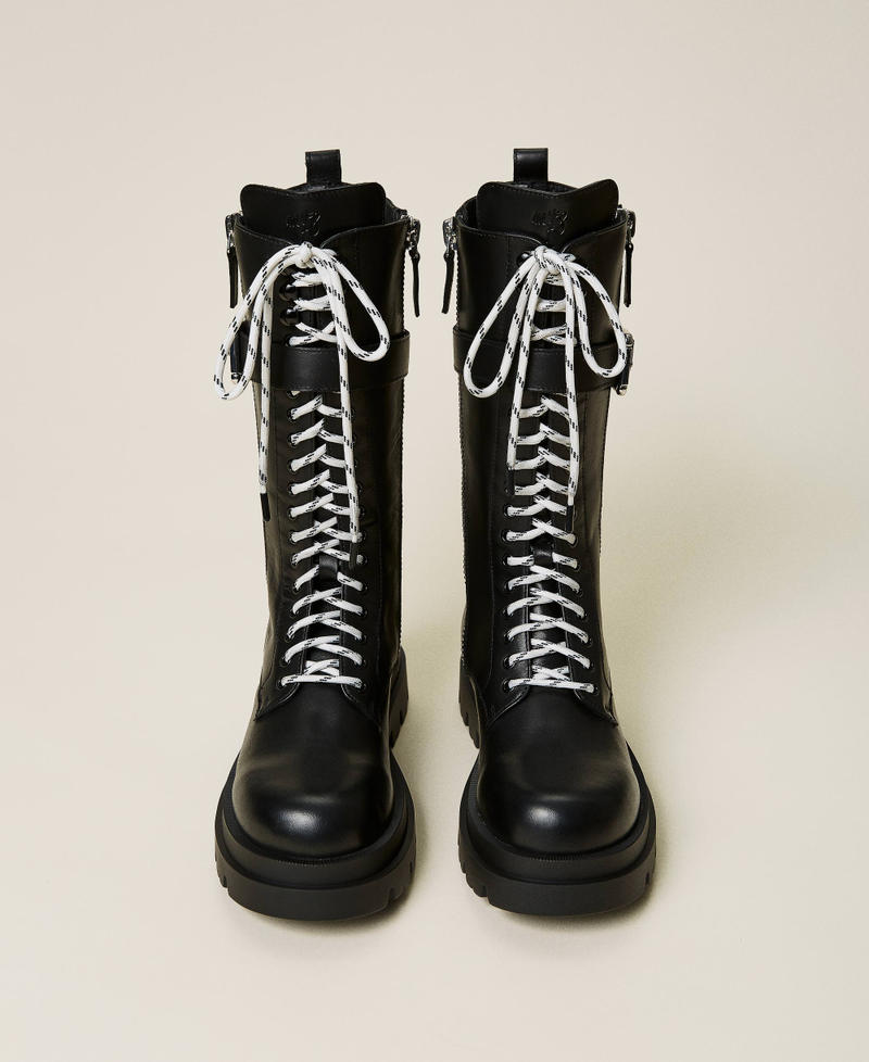 MYFO high top leather combat boots