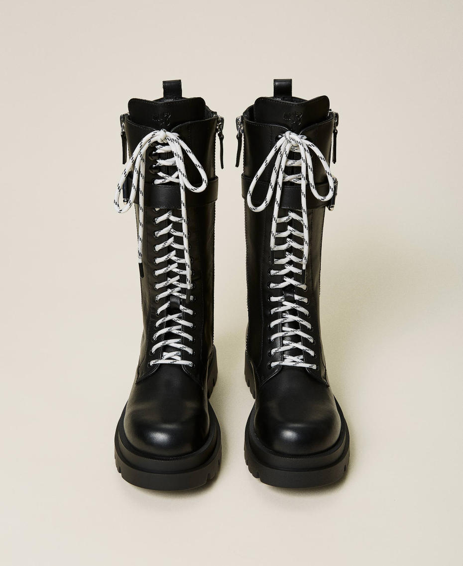 MYFO high top leather combat boots