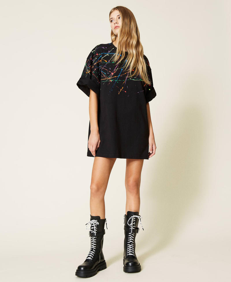 Botas militares altas MYFO de piel Negro Mujer 999AQP152_00006_S0