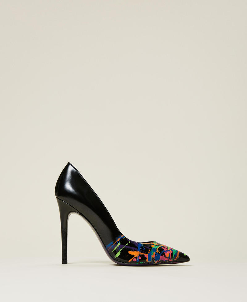 Hand-painted MYFO court shoes Black Unisex 999AQP154-03