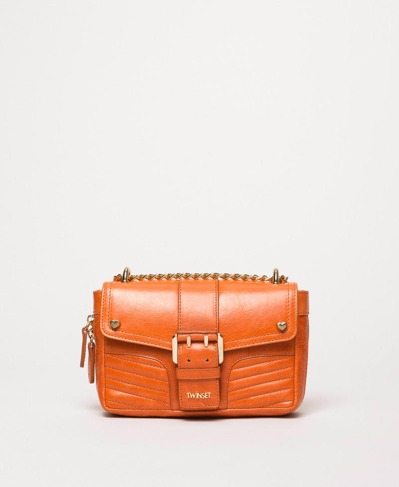 Small Rebel leather shoulder bag “Jasper” Red Woman 999TA7237-01