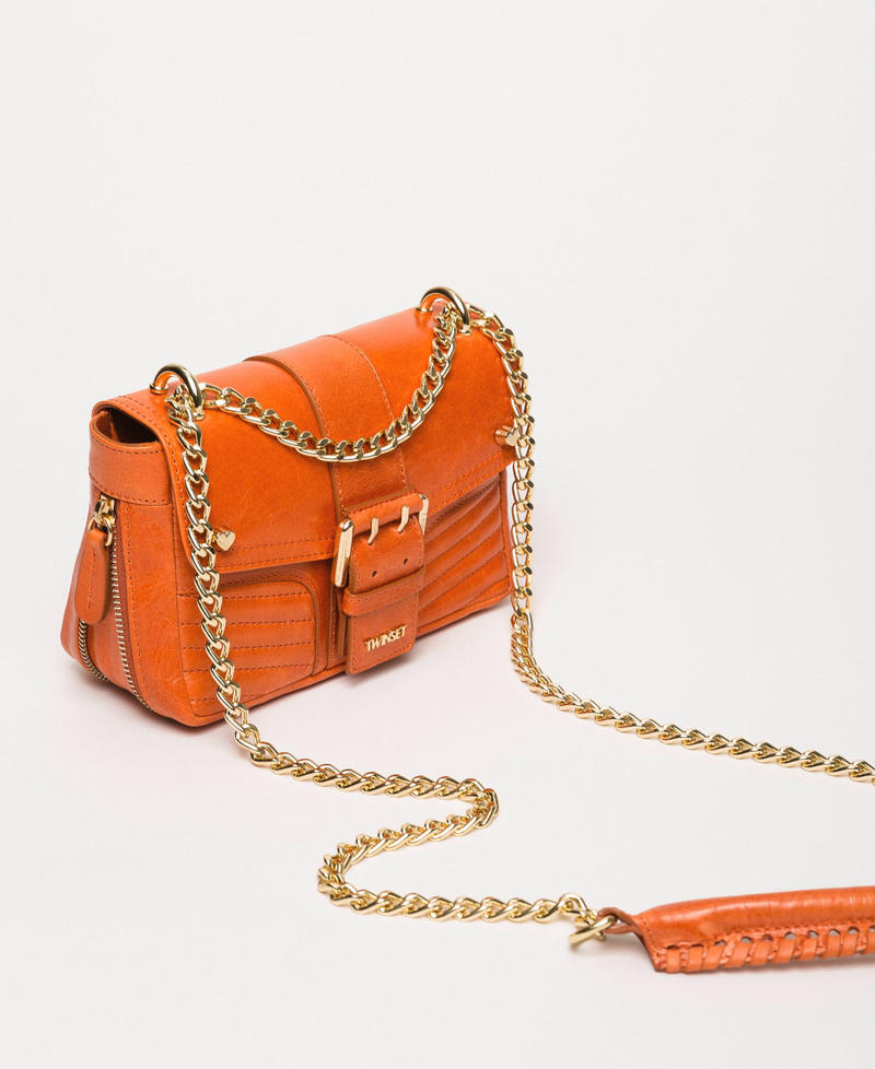 Small Rebel leather shoulder bag “Jasper” Red Woman 999TA7237-02