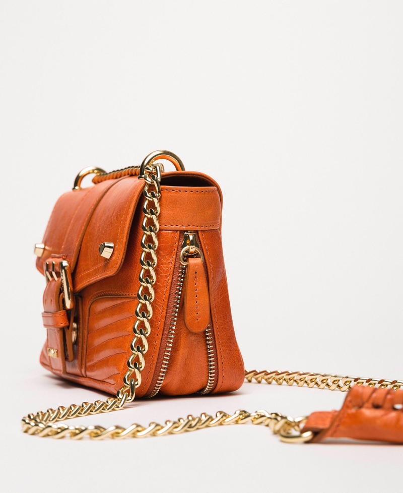 Small Rebel leather shoulder bag “Jasper” Red Woman 999TA7237-03