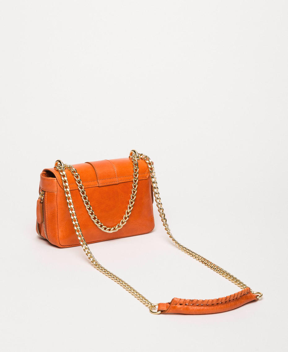 Small Rebel leather shoulder bag “Jasper” Red Woman 999TA7237-04