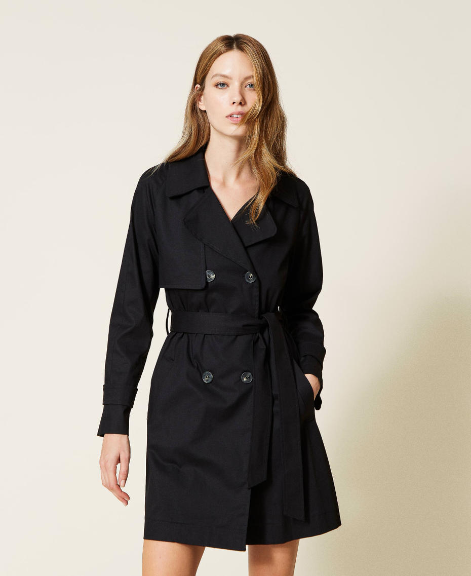 iDo trench doppiopetto bambina con cintura beige