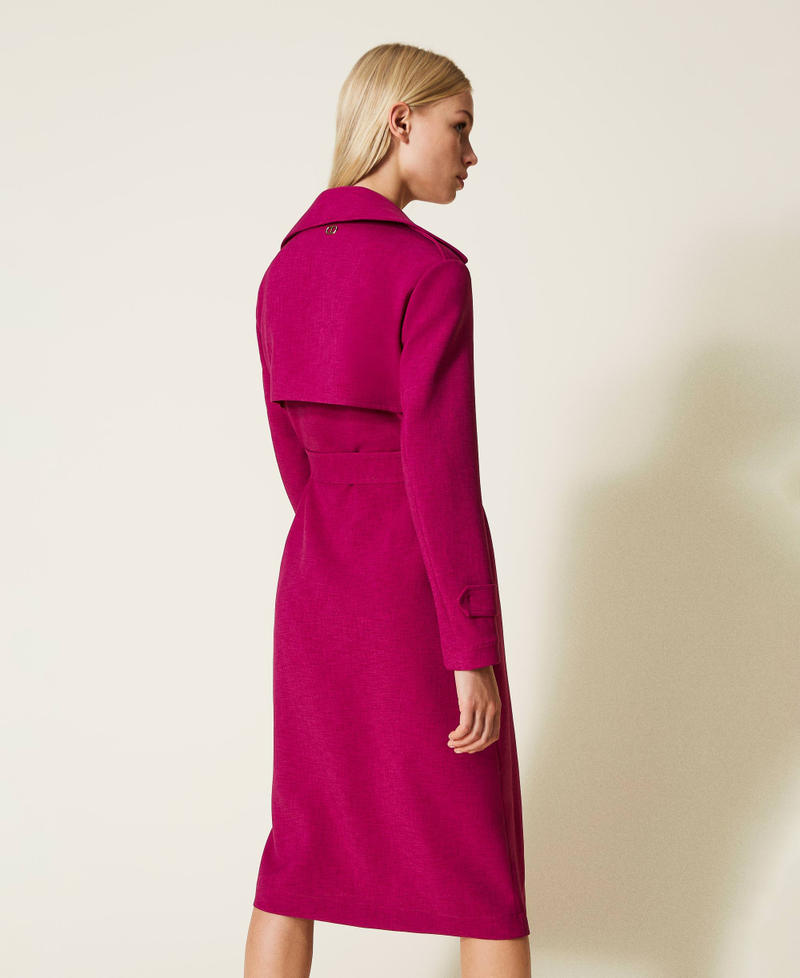 Тренч из крепа с поясом