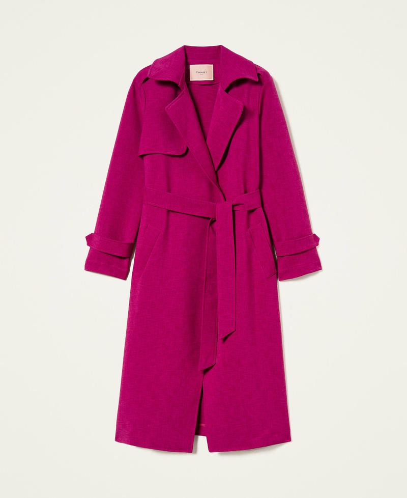 Тренч из крепа с поясом