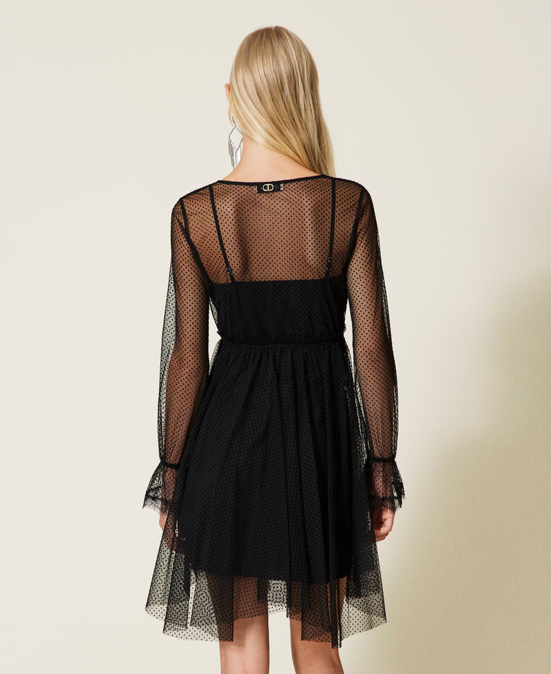 Plumetis kleid schwarz Clearance