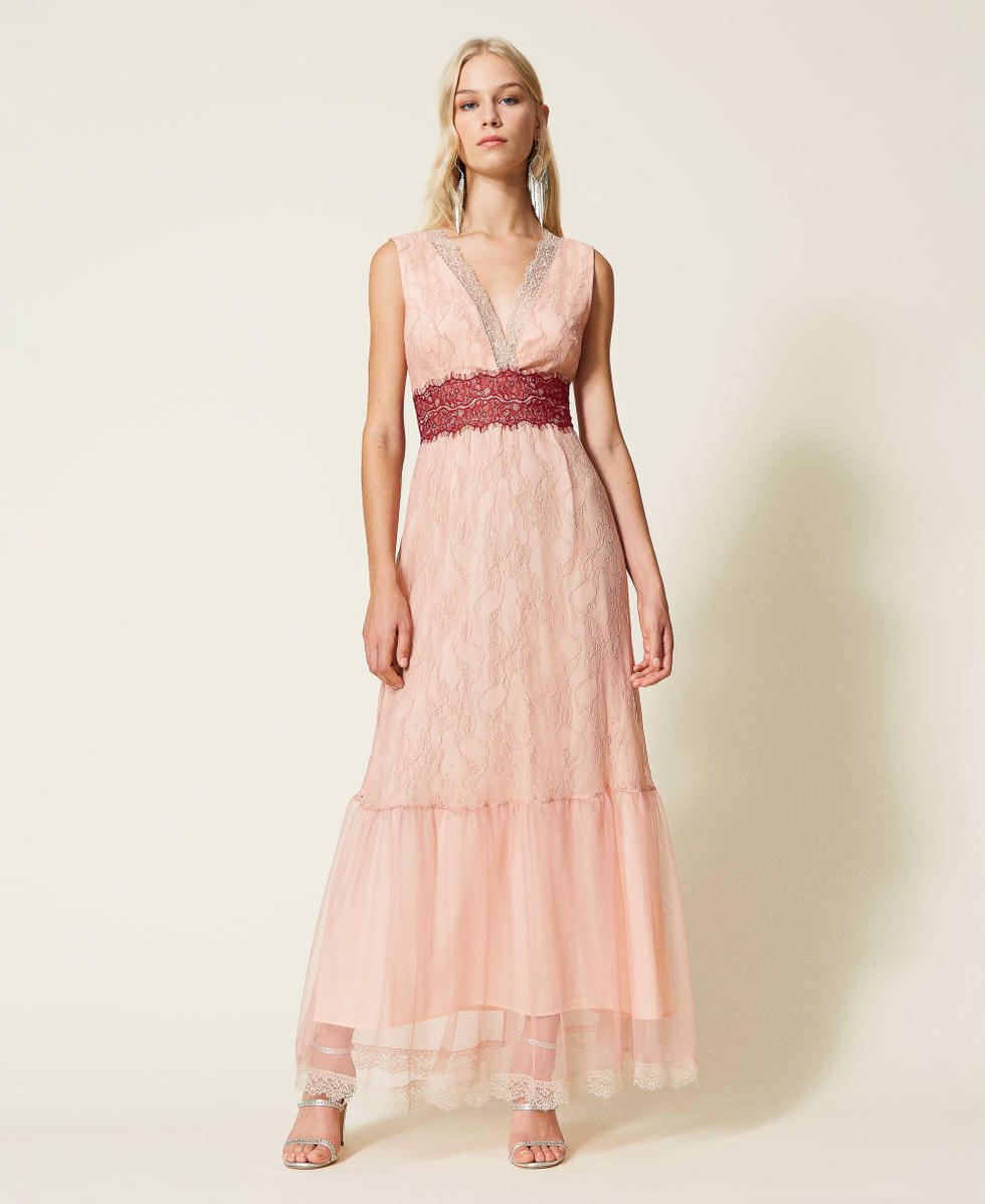 Valenciennes lace long dress