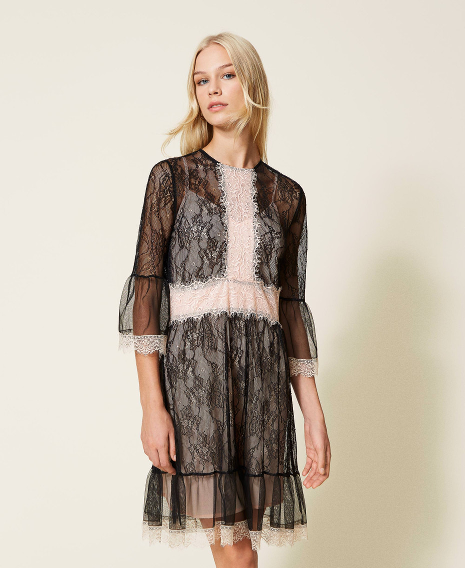 Robe Cocktail MODISTE Emily En Dentelle Et Tulle Noir - Taille S - Neuve Sans étiquette