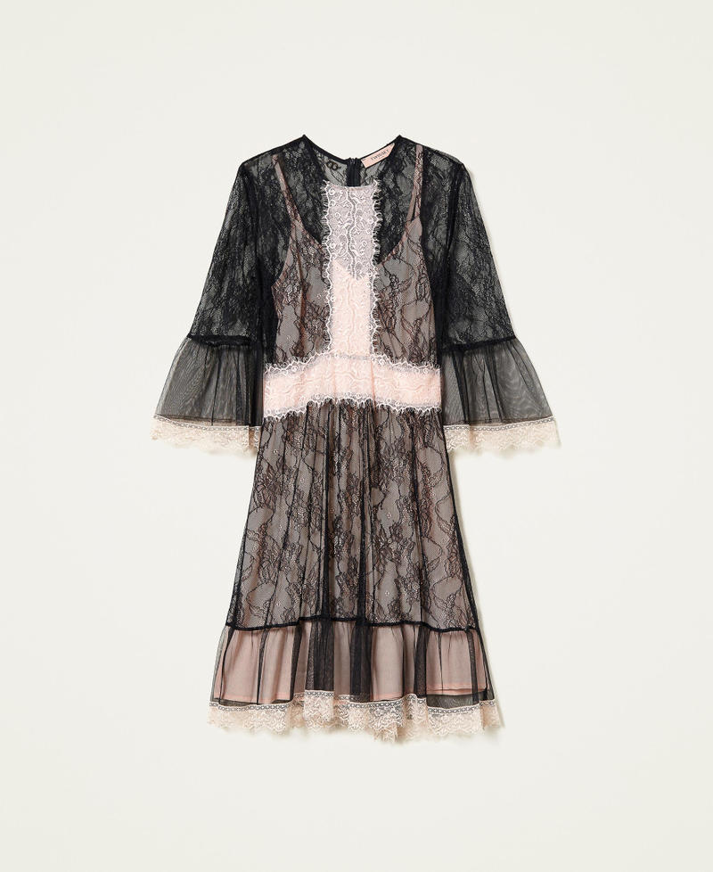 Valenciennes lace and tulle dress