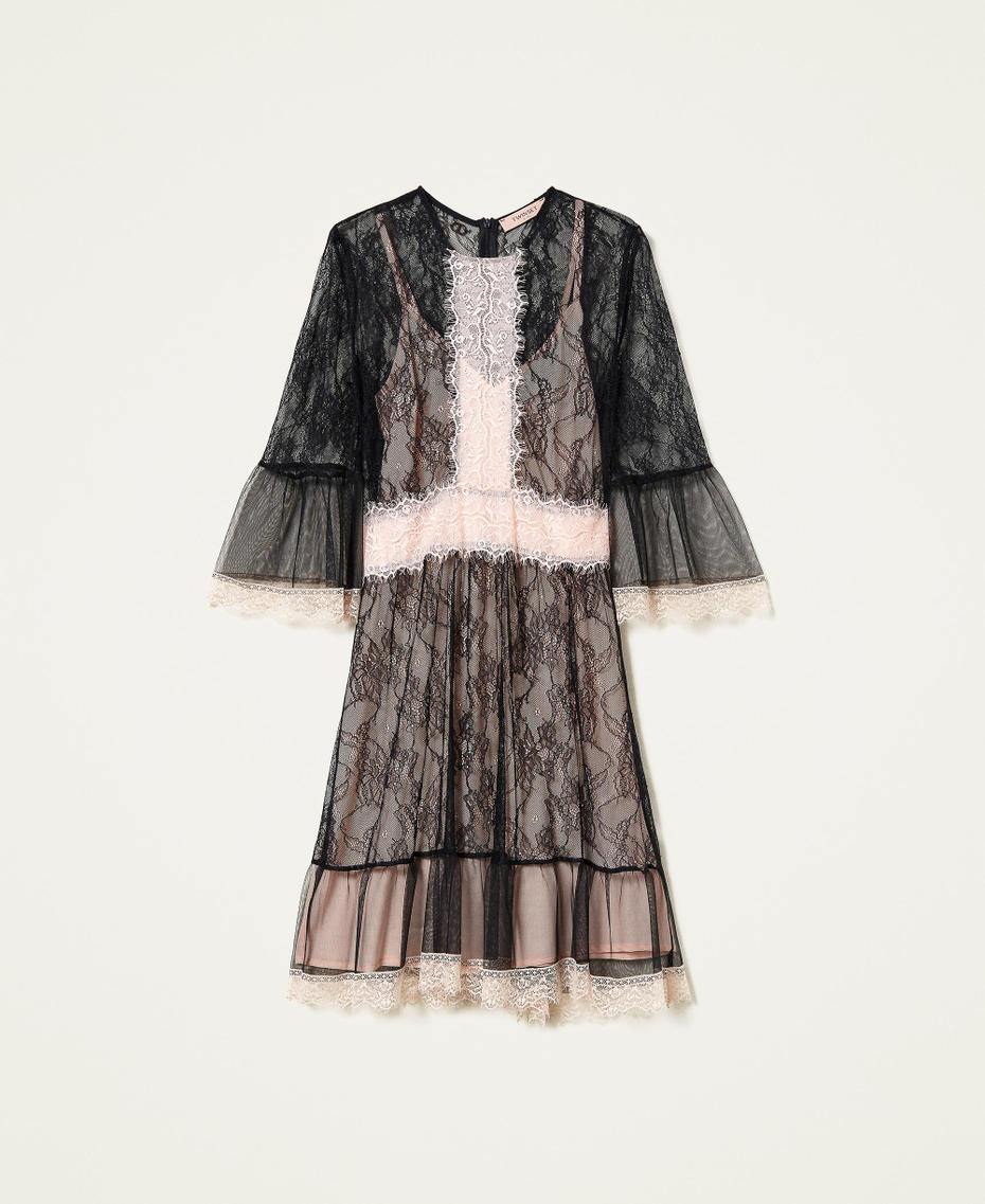 Valenciennes lace and tulle dress