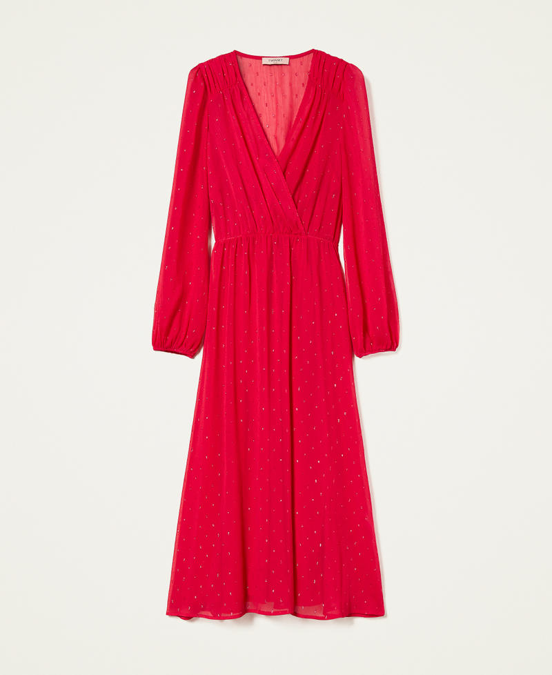 Robe longue en fil coupé lurex Femme 999TN2140-0S