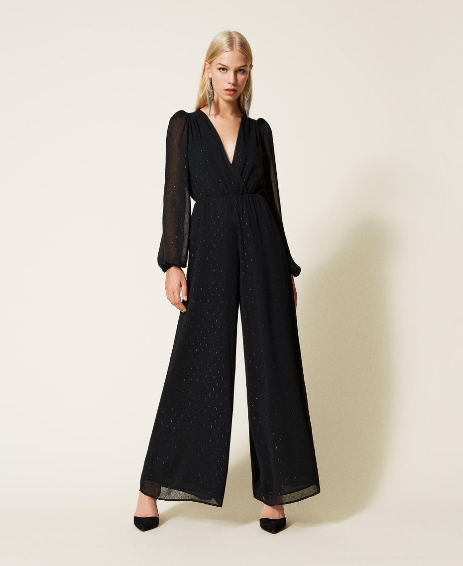 Lurex fil coupé jumpsuit