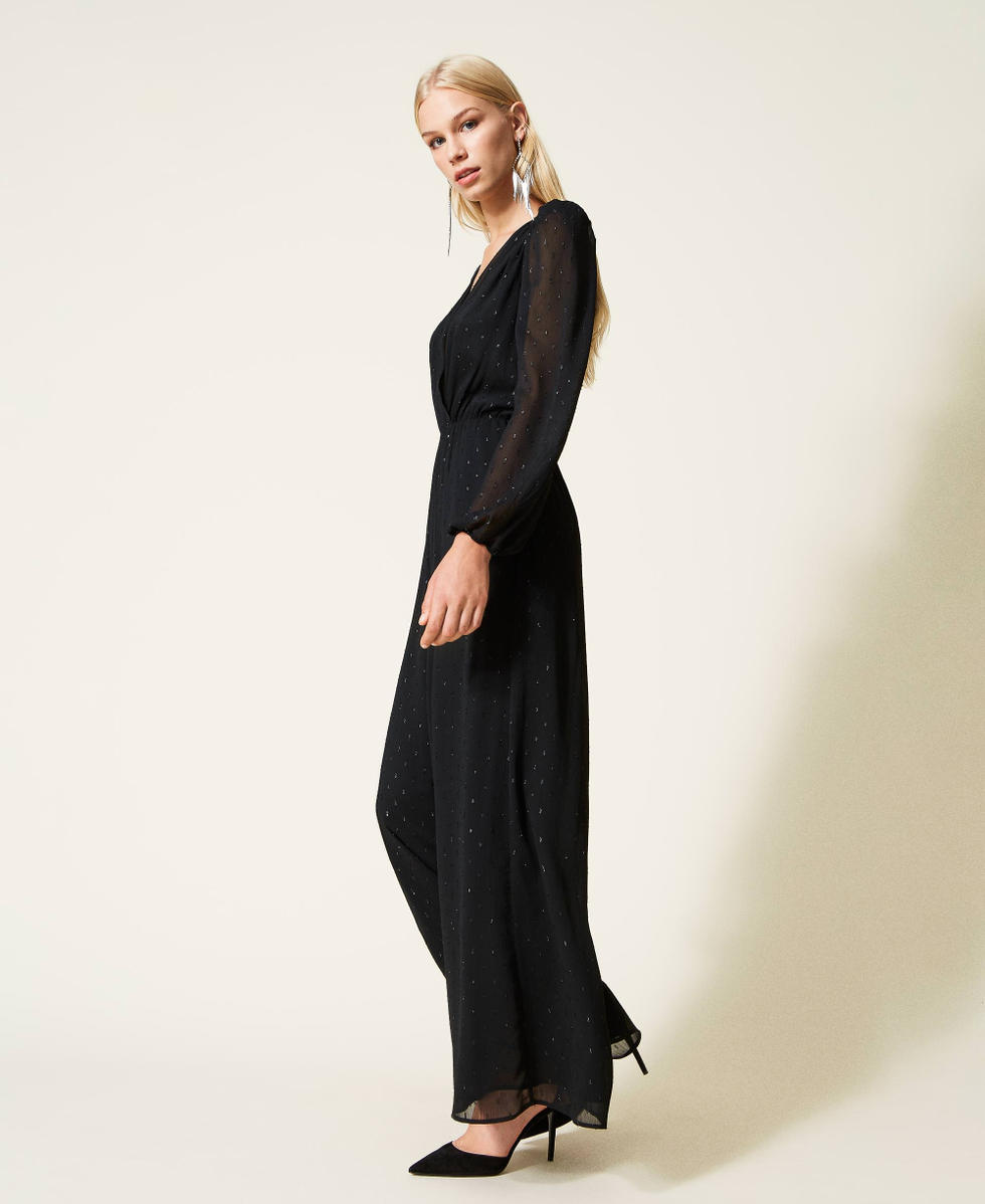 Combinaison en fil coupé lurex