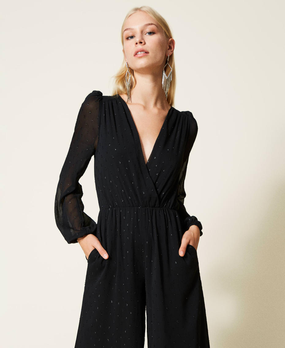 Lurex fil coupé jumpsuit