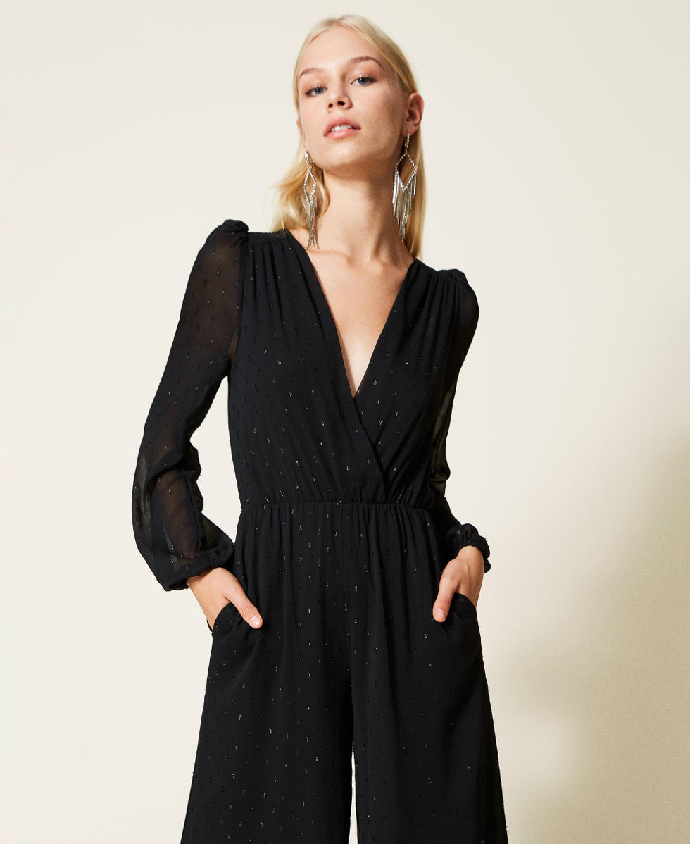 Combinaison en fil coupé lurex