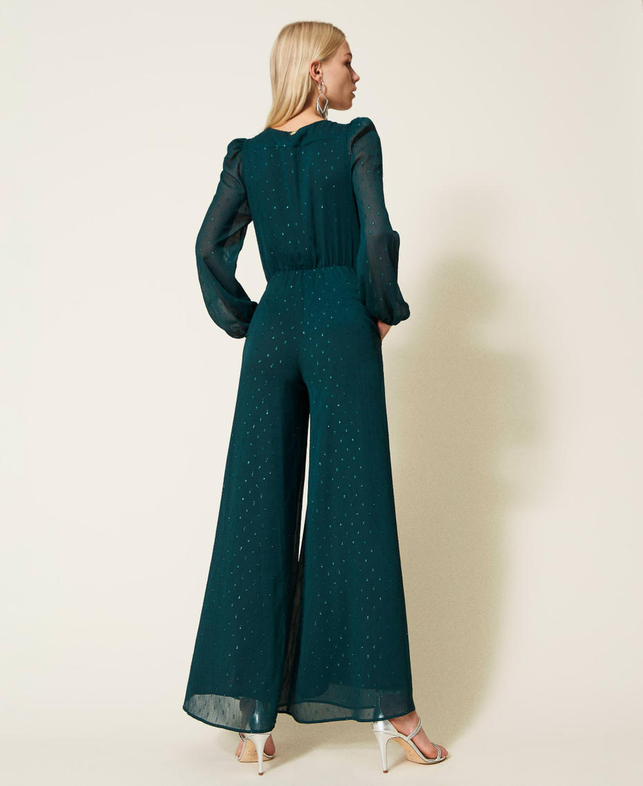 Lurex fil coup&eacute; jumpsuit Peppermint Woman 999TN2141_10695_04
