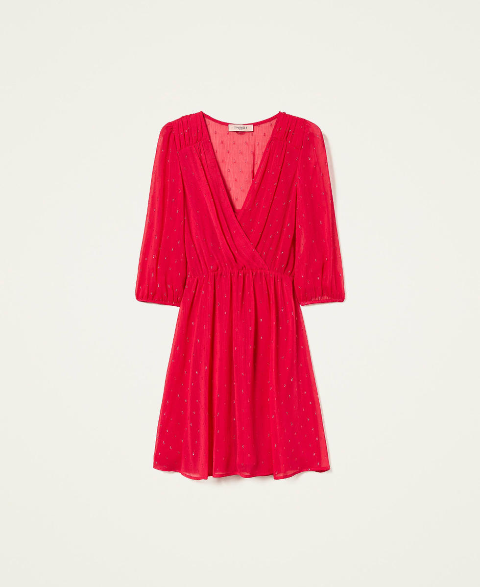 Vestido corto de fil coup&eacute; l&uacute;rex Hot Cerise Mujer 999TN2142_10694_S0