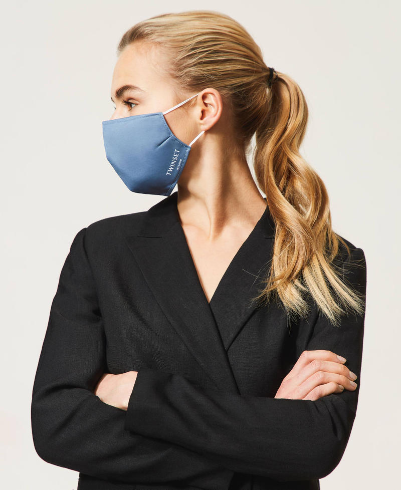 Stoffmasken-Set mit Logo Multicolor Schwarz / Denim / Brown Range Frau 999TN4079-06