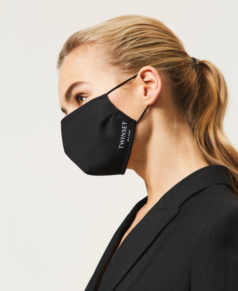 Stoffmasken-Set mit Logo Multicolor Schwarz / Denim / Brown Range Frau 999TN4079-07