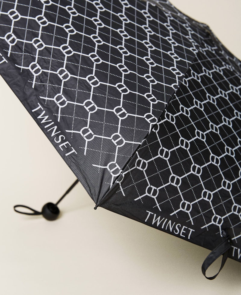 Parapluie avec imprimé siglé